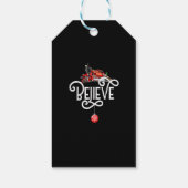 Kerstmis, noordpoolingang, alle andere feestdagen cadeaulabel (Achterkant)