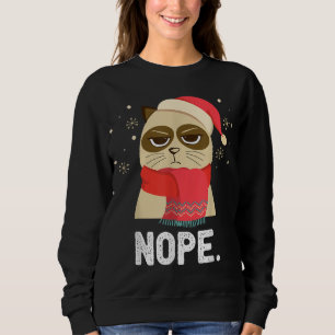 Kerstmis Nope niet vandaag Grappige Kat Kerstmis Trui