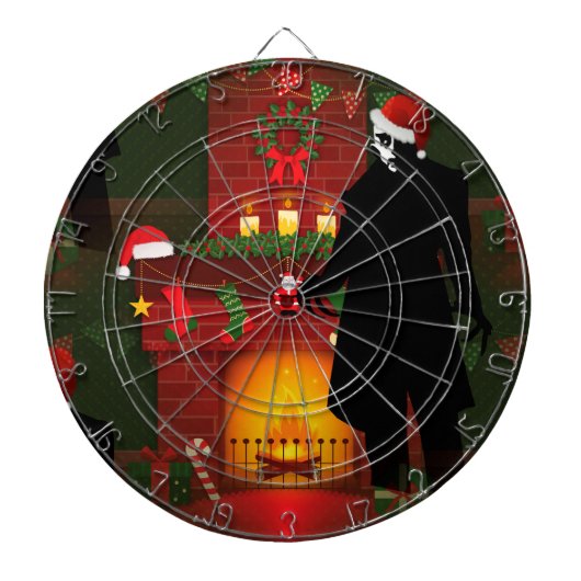 kerstmis nosferatu dartbord (Voorkant)