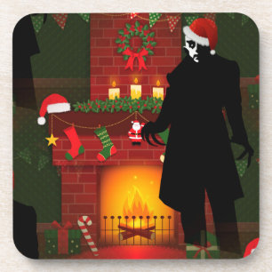 kerstmis nosferatu drankjes onderzetter