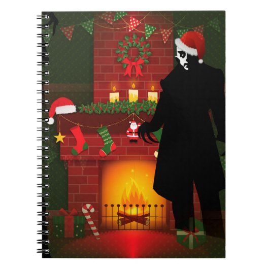 kerstmis nosferatu notitieboek (Voorkant)