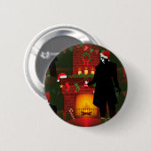 kerstmis nosferatu ronde button 5,7 cm (Voorkant /achterkant)