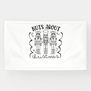 Kerstmis Noten Kerst Notenkraker Funny Spandoek