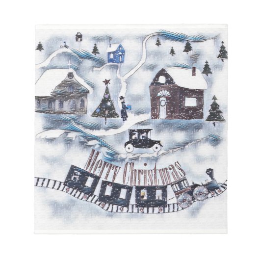 Kerstmis,  notitieblok (Voorkant)