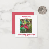 Kerstmis Notitiekaartje (Voorkant / Achterkant in situ)