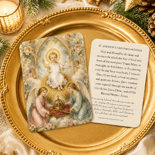 Kerstmis Novene Heilige Kaart van St. Andreas Visitekaartje