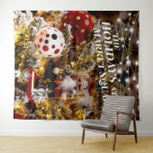 Kerstmis Nutcracker Holiday Foto Achtergrond Wandkleed (In Situ (horizontaal))