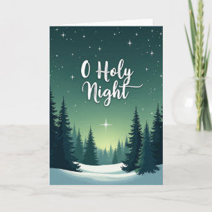 Kerstmis O Heilige Nacht Kaart
