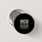 Kerstmis OCD Obsessief-kerstziekte Funny Ronde Button 3,2 Cm (Voorkant /achterkant)