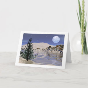 Kerstmis of Solstice Card - "Solstice Blessings" Feestdagen Kaart