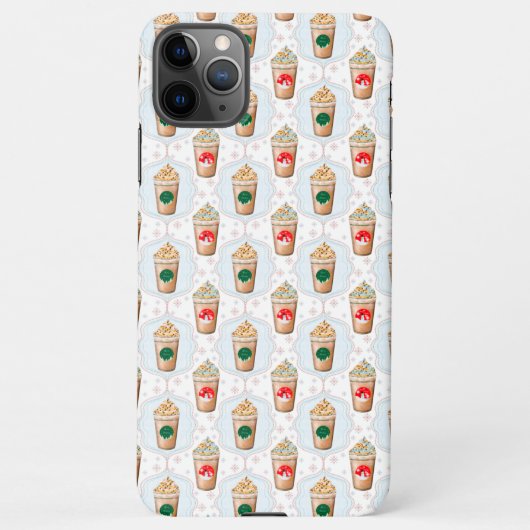 Kerstmis: Ogee Snowflake Patroon iPhone Hoesje (Achterkant)