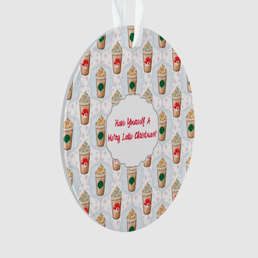 Kerstmis: Ogee Snowflake Patroon Ornament (voorkant)