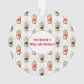 Kerstmis: Ogee Snowflake Patroon Ornament (achterkant)