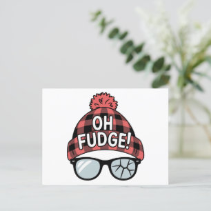 Kerstmis Oh Fudge Xmas Vakantie Grappige Feestdag  Feestdagenkaart