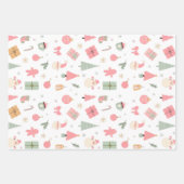 Kerstmis Oh wat leuk eerste verjaardag Inpakpapier Vel (Voorkant 3)