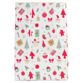 Kerstmis Oh wat leuk eerste verjaardag Medium Cadeauzakje (Achterkant)