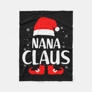 Kerstmis Oma Claus Luipaard Familie Bijpassende Py Fleece Deken