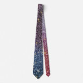 Kerstmis Ombre Glitter Dazzling Custom Monogram Stropdas (Voorkant)