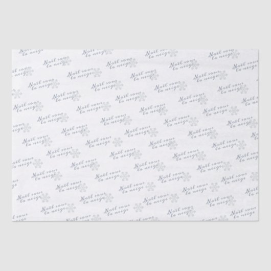 Kerstmis onder de sneeuwwitte kerst in het Frans Tissuepapier (Voorkant)