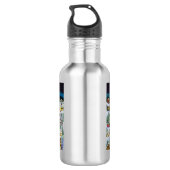 Kerstmis onder het Cascade-gebergte Waterfles (Achterkant)