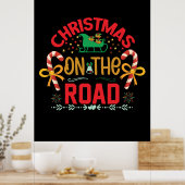 Kerstmis onderweg poster (Keuken)