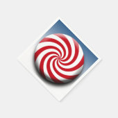 Kerstmis Ontwerp Red White Holiday Colour Servetten (Hoek)