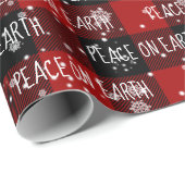 Kerstmis op AARDE Tekst Cadeaupapier (Rol Hoek)