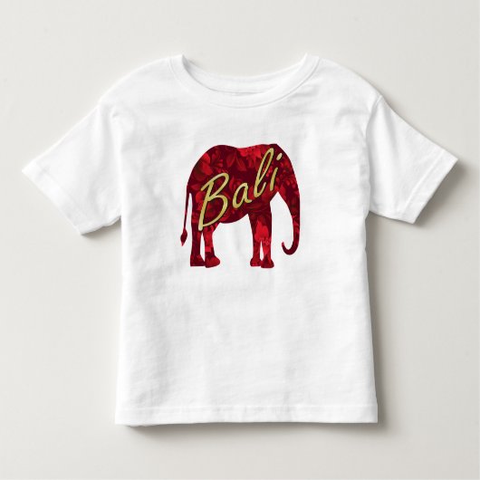 Kerstmis op Bali Batik 1 Elephant Kinder Shirts (Voorkant)