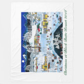 Kerstmis op Black Butte Resort Fleece Blanket Deken (Voorkant)