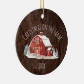 Kerstmis op Boerderijen keramisch ornament (Rechts)