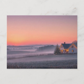 Kerstmis op de Horizon • Warme Boerderij Feestdagenkaart