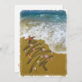 Kerstmis op de kust kaart (Voorkant / Achterkant)