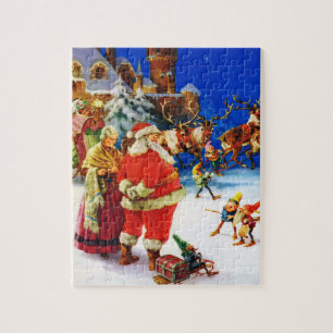 Kerstmis op de Noordpool Legpuzzel