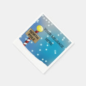 Kerstmis op de Noordpool Servet (Hoek)