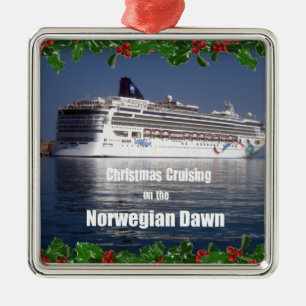 Kerstmis op de Noorse Dageraad Metalen Ornament