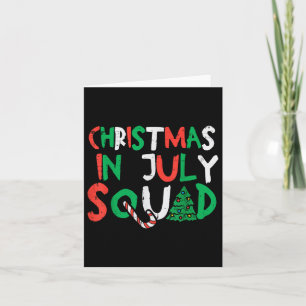 Kerstmis op het juffrouw Squad Funny Summer Xmas M Kaart