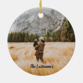 Kerstmis op het Ornament van de kajuitkeramiek (Achterkant)