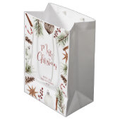 Kerstmis op het platteland medium cadeauzakje (Voorkant Gekanteld)