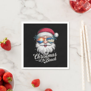 Kerstmis Op Het Strand Hawaiaanse Zomer Vakantie Servet
