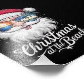 Kerstmis op het strand Hawaiiaanse zomervakantie Foto Afdruk (Hoek)