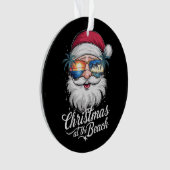 Kerstmis op het strand Hawaiiaanse zomervakantie Ornament (voorkant)