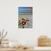 Kerstmis op het strand Poster! Poster (Keuken)
