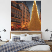 Kerstmis op Paris Street Print (Insitu (Slaapkamer))