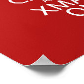 Kerstmis op poster (Hoek)