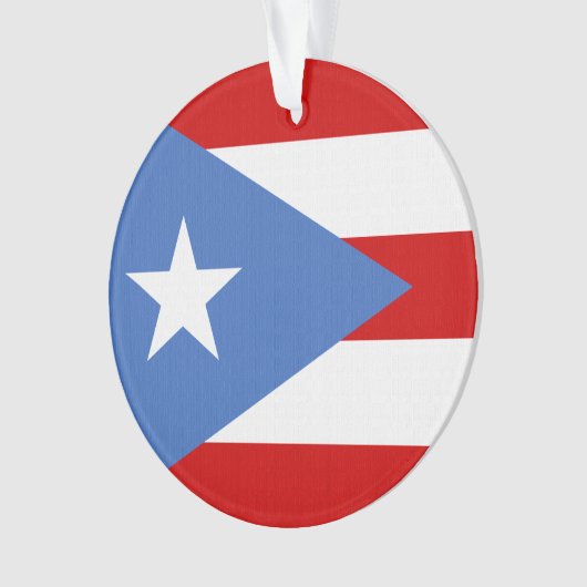Kerstmis op Puerto Ricaanse vlag Ornament (voorkant)