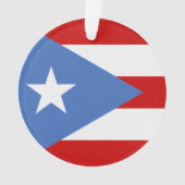 Kerstmis op Puerto Ricaanse vlag Ornament (voorkant)