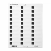 Kerstmis op Rockefeller | NYC (blanco) Etiket (Full Sheet)