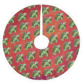 Kerstmis op rood kerstboom rok (Voorkant)