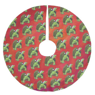 Kerstmis op rood kerstboom rok