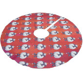 Kerstmis op rood kerstboom rok (Gekanteld)